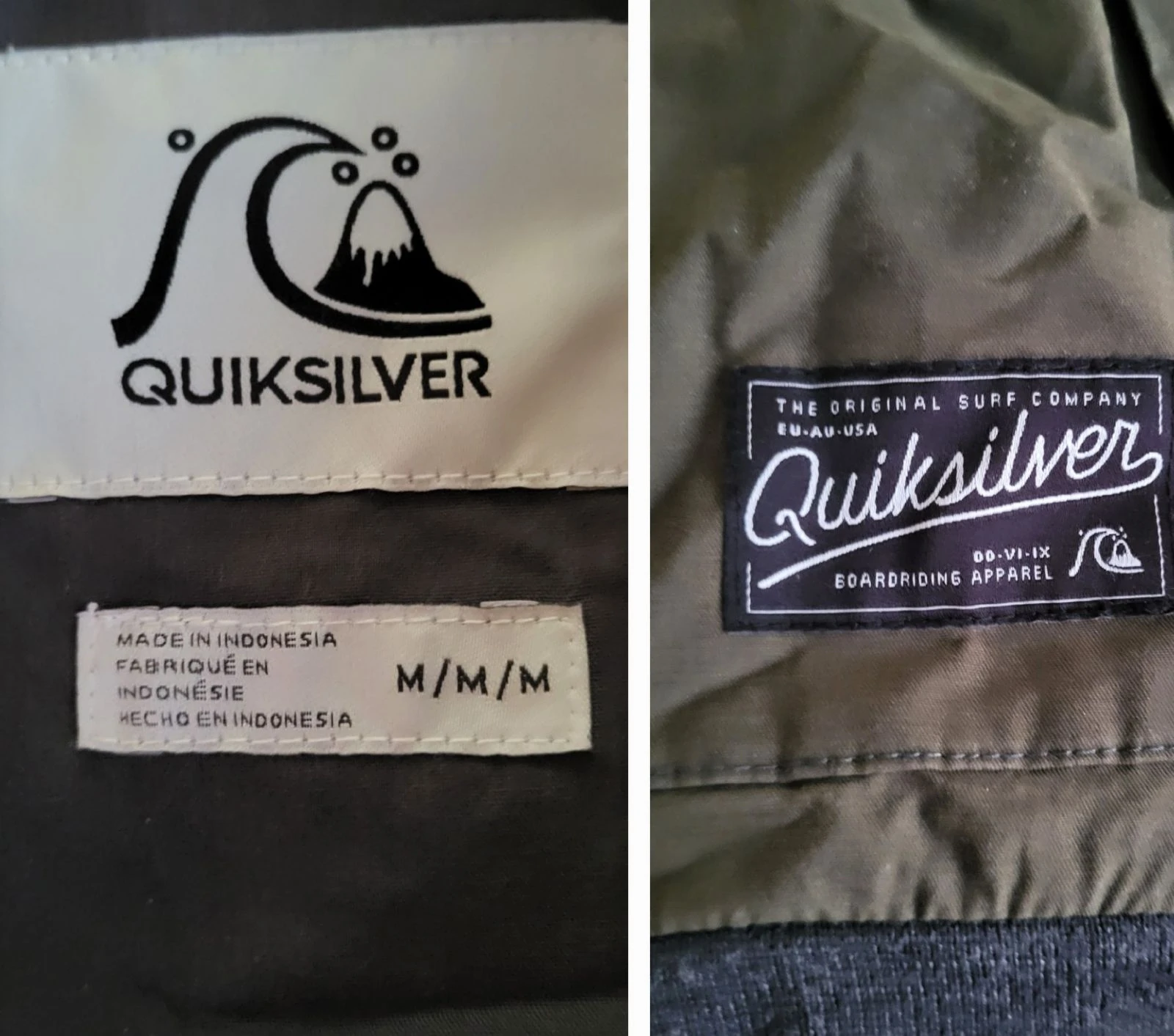 Quiksilver Jaqueta TM/TFr38- Kaki-Bombers/Vestuário para meia estação em estado excelente – photo 6